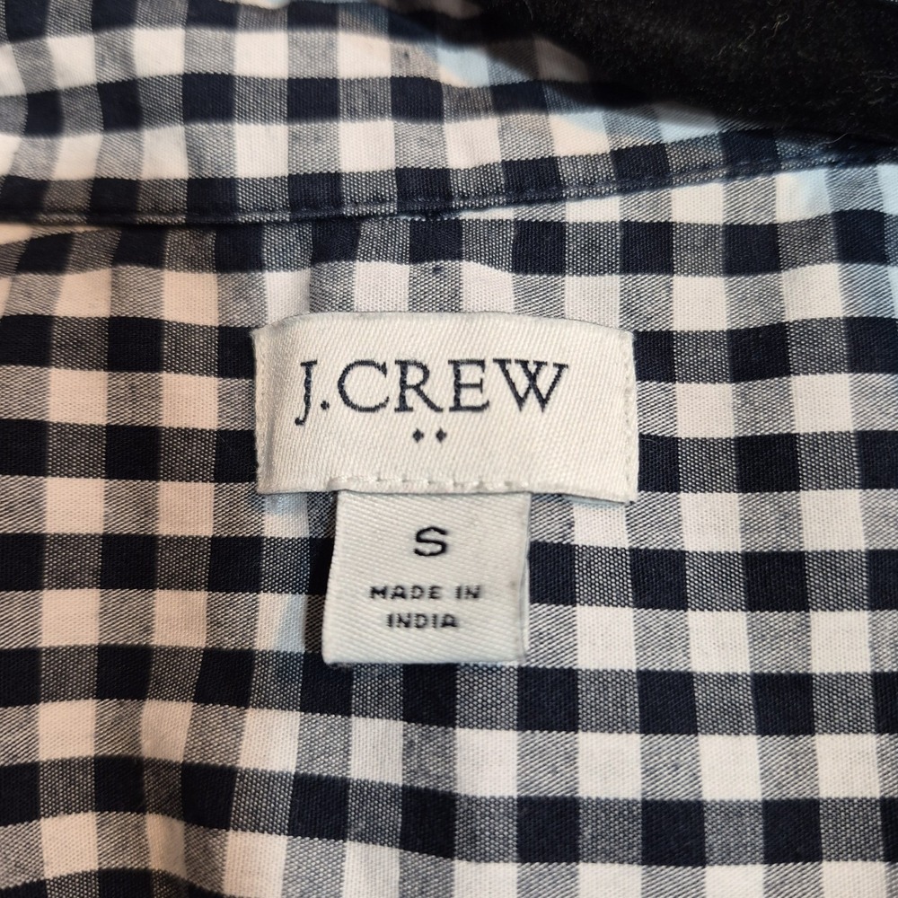J Crew Womens Sz Sm Top Preppy Coastal Grandma Americana Summer Casual Gingham - Picture 2 of 12